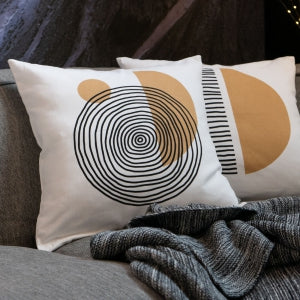 Dekoračný návlek DEKORO big spiral smotanová