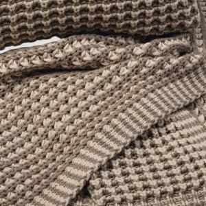 Deka pletená TOPAZ béžová smotanová