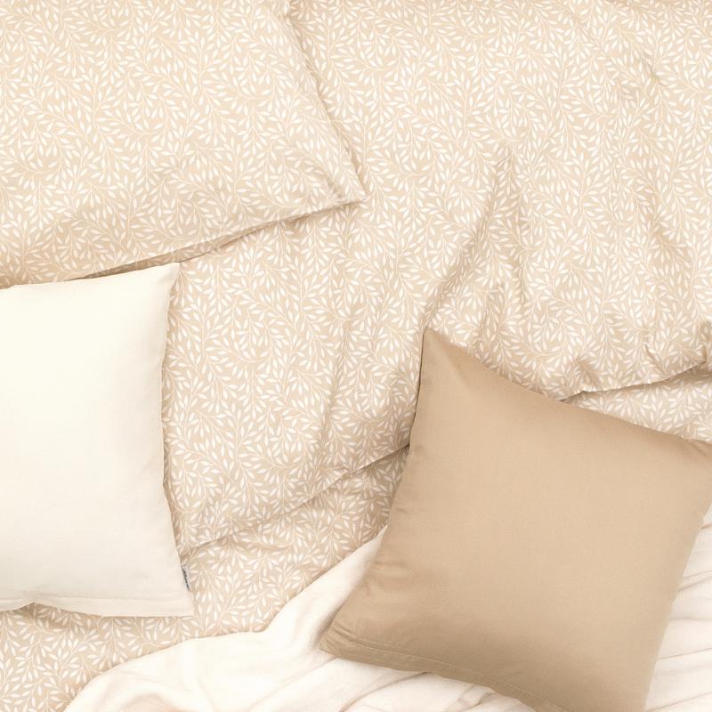 Obliečky SATÉN PLUS vetvičky béžová