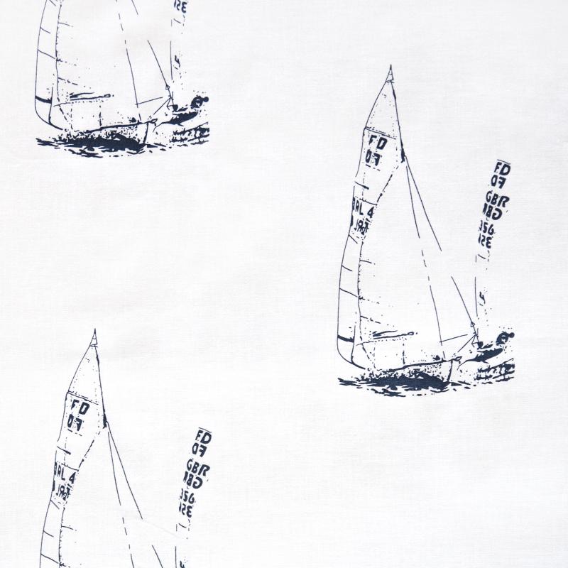 Obliečky KLASIK lode biela modrá