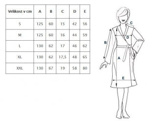 Župan froté BELA DUO aqua
