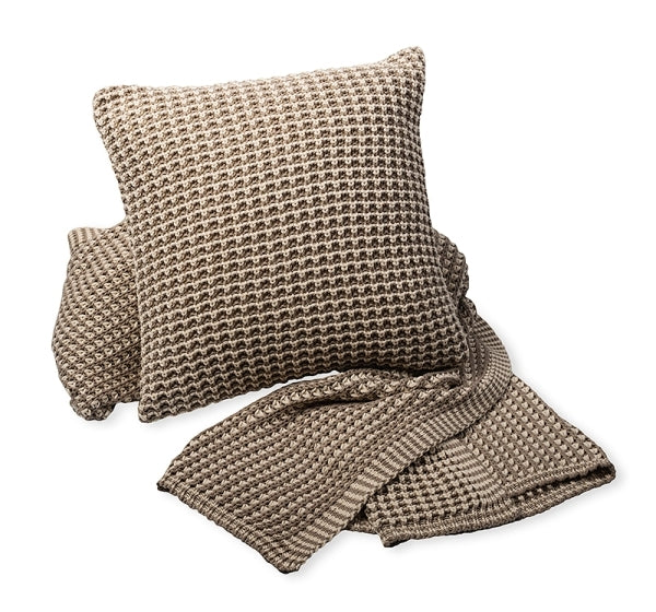 Deka pletená TOPAZ béžová smotanová