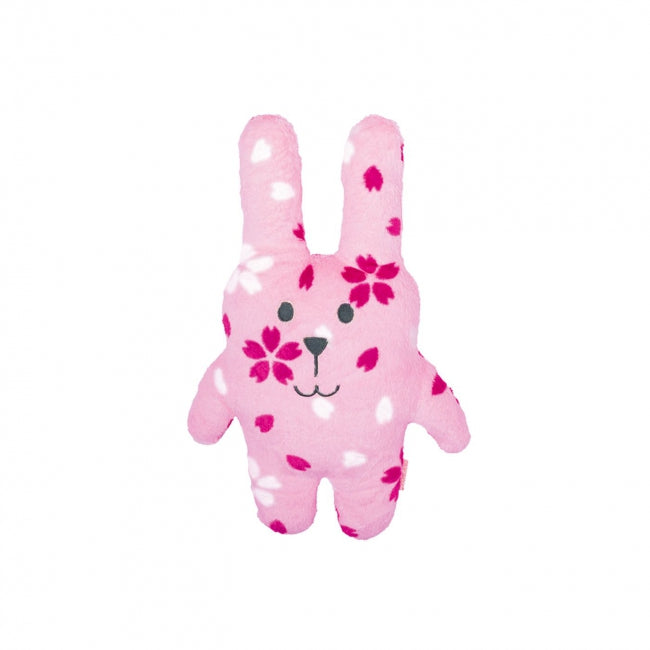 Plyšák FRIEND JUNIOR RAB - zajac kvietky ružová