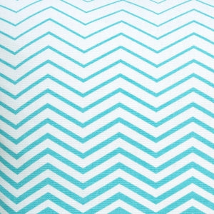 Dekoračný návlek NORD úzky cik-cak smotanová tyrkysová