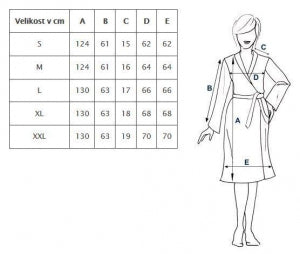 Župan froté MODAL SOFT tmavá modrá