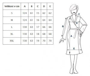 Župan froté MODAL SOFT svetlá ružová