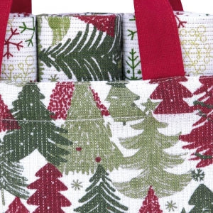 Utierka TRIO darčekový set 3 ks - stromčeky, 2 vločky