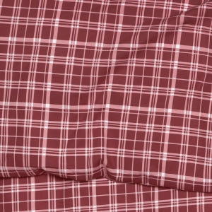 Obliečky KLASIK SOFT kocky vínová