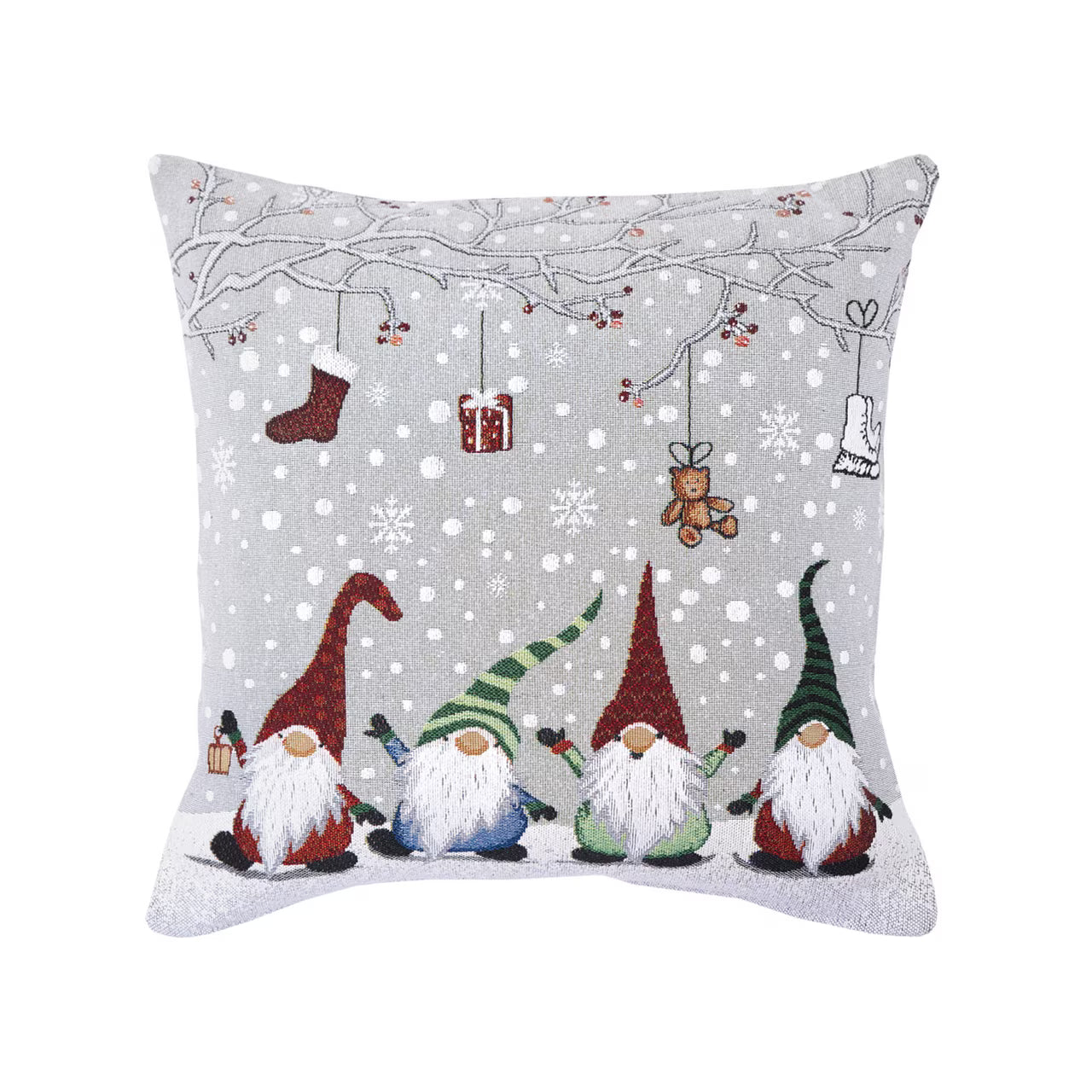 Dekoračný návlek MOTIV elfovia s darčekmi