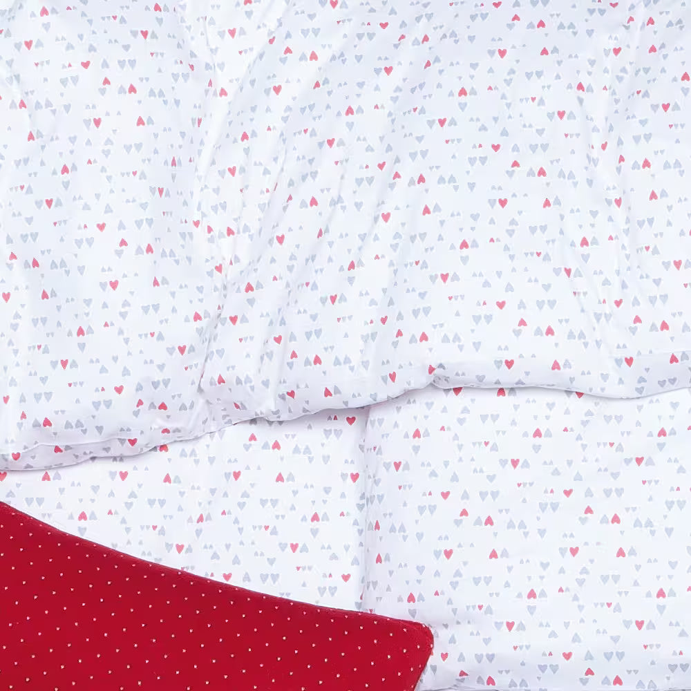 Obliečky JERSEY srdiečka