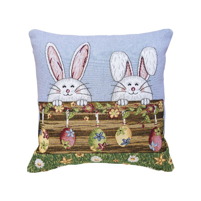 Dekoračný návlek MOTIV zajačiky, kraslice