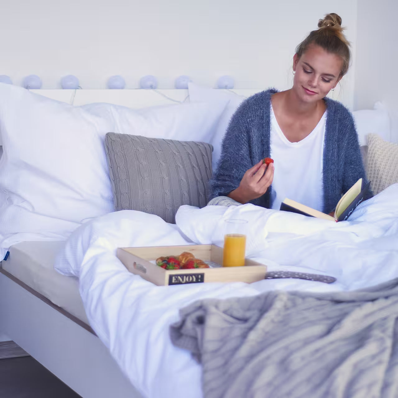 Obliečky KREP biela