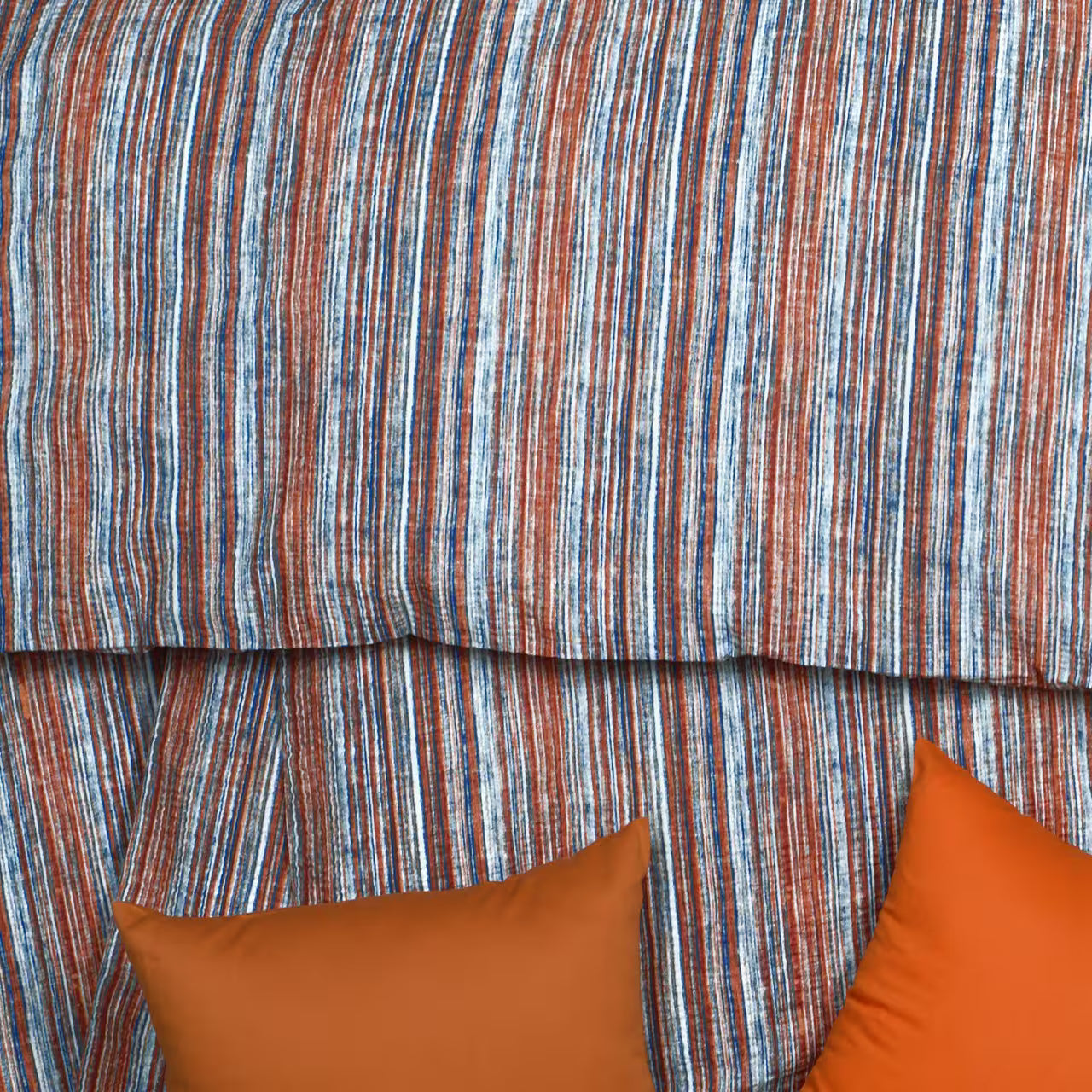 Obliečky KREP prúžky tyrkysová