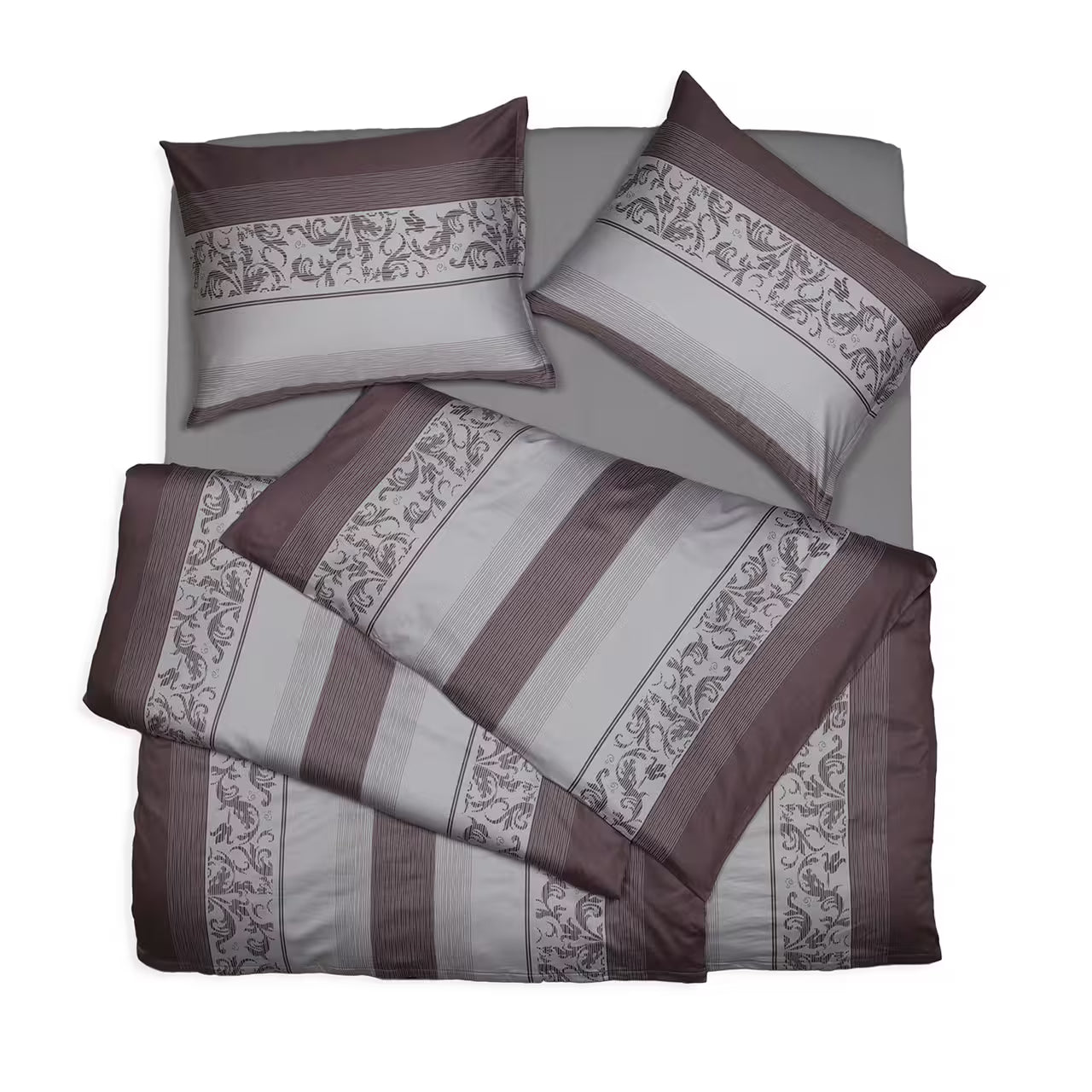 Obliečky SATÉN PLUS pruhy ornament