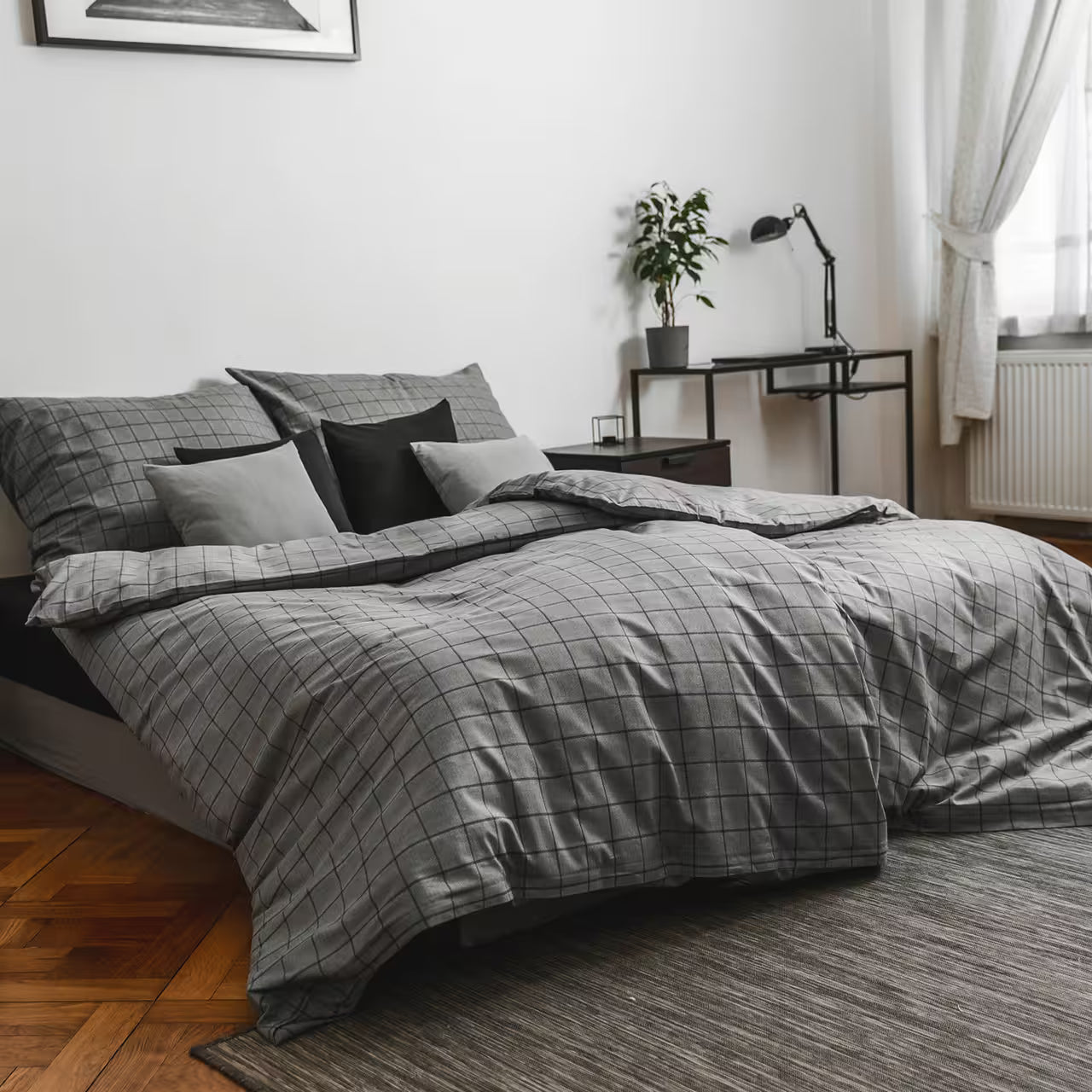 Obliečky KLASIK SOFT kocka sivá