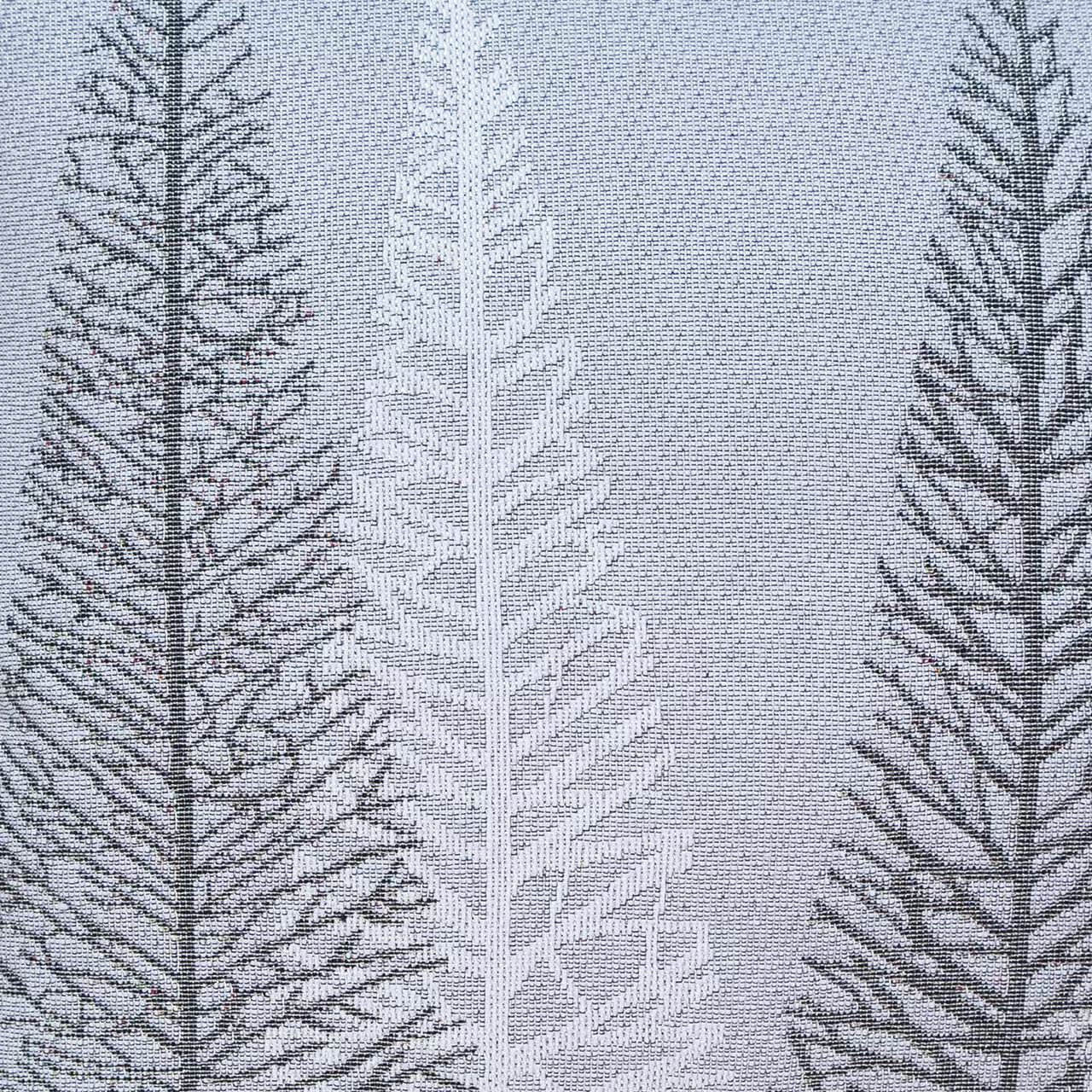 Dekoračný návlek MOTIV LUREX stromčeky strieborná