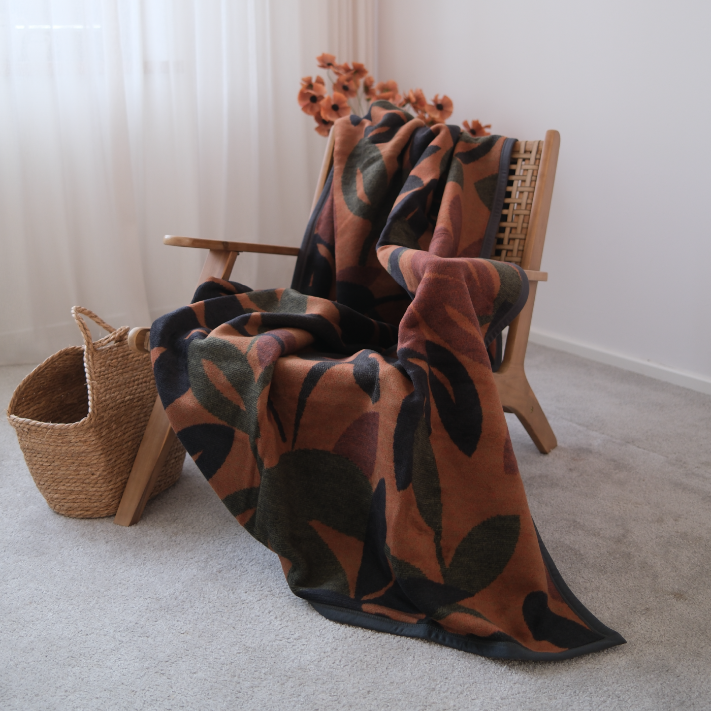 Deka VELURO jesenné listy