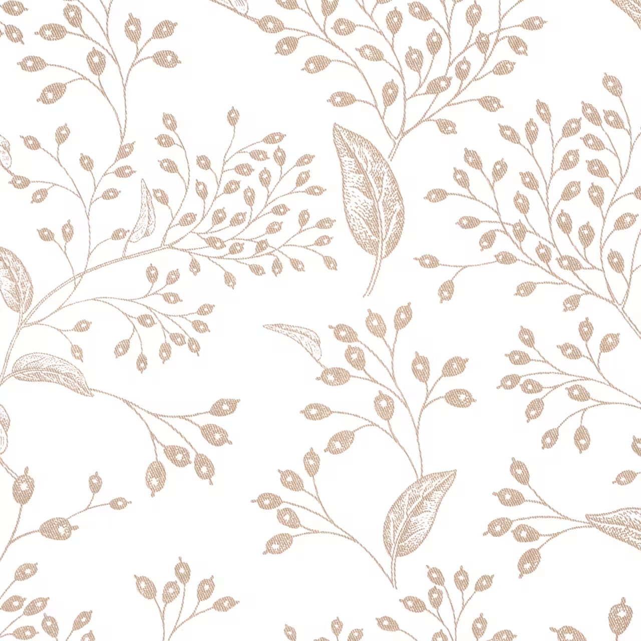 Utierka DEKORO vetvičky, bobule biela béžová