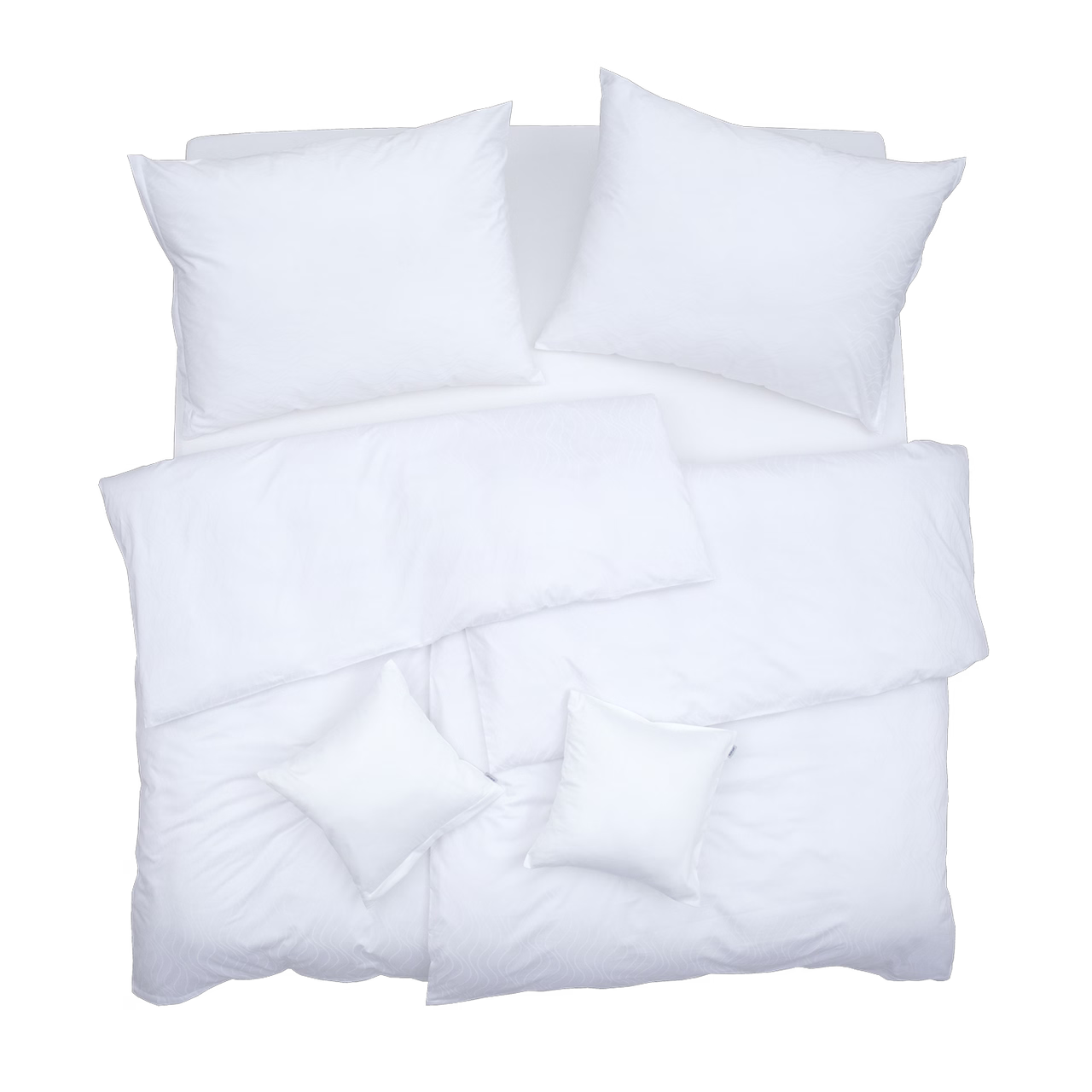 Obliečky ELEGANT PLUS vlnky biela