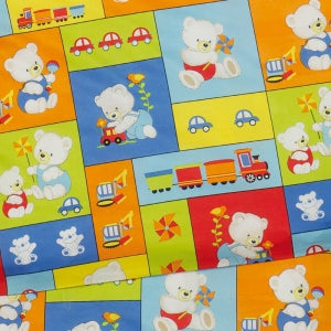 Obliečky KLASIK medvedíky patchwork