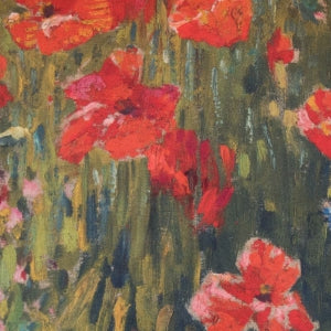 Dekoračný návlek ART VELVET vlčie maky