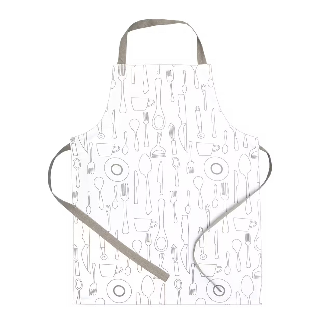 Zástera DEKORO príbory biela béžová