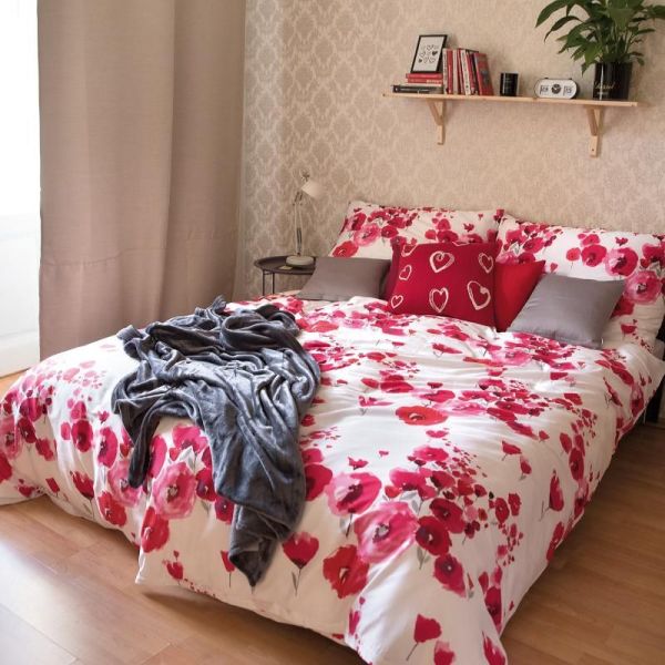 Obliečky SATÉN PLUS anabela červená