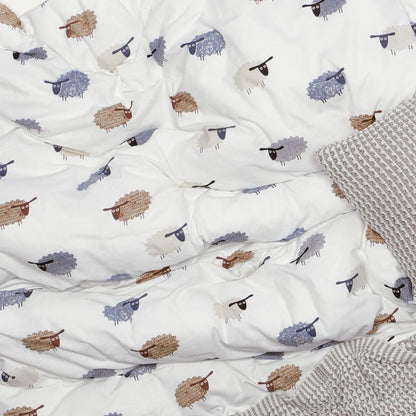 Obliečky FLANEL ovečky smotanová