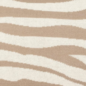 Dekoračný návlek pletený DESIGN zebra smotanová béžová