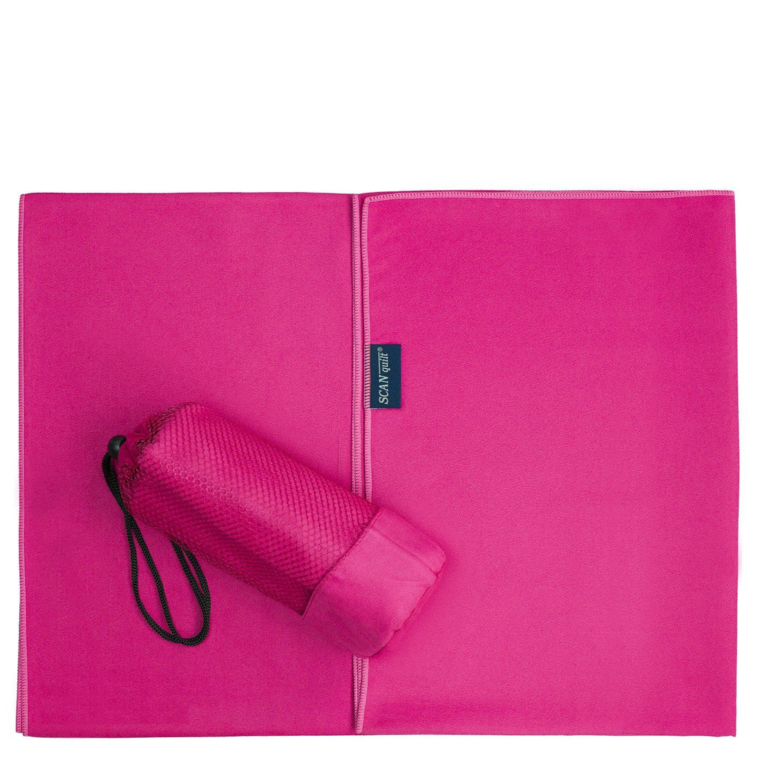 Rýchloschnúca osuška FITNESS BAG ružová