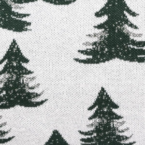 Dekoračný návlek pletený DESIGN LUREX les zelená strieborná