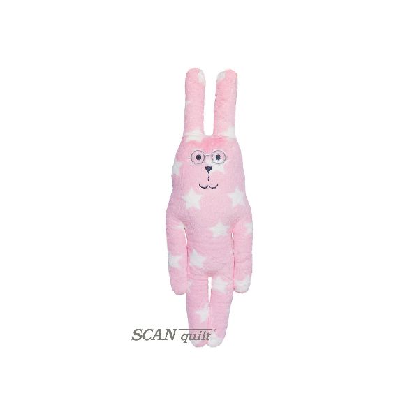 Plyšák FRIEND "S" RAB - zajac okuliare hviezdy ružová