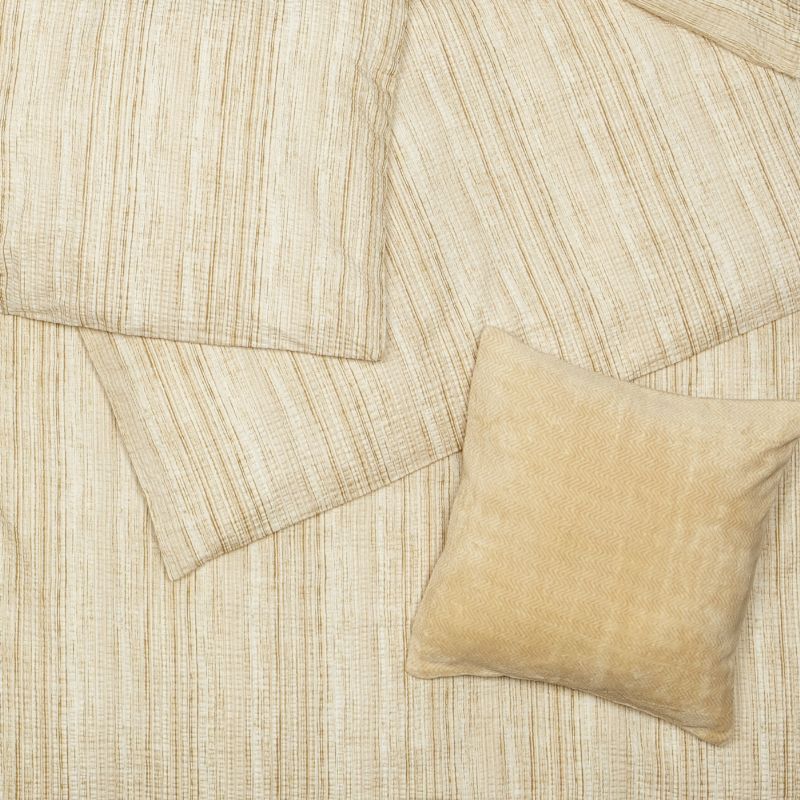 Obliečky KREP prúžky smotanová