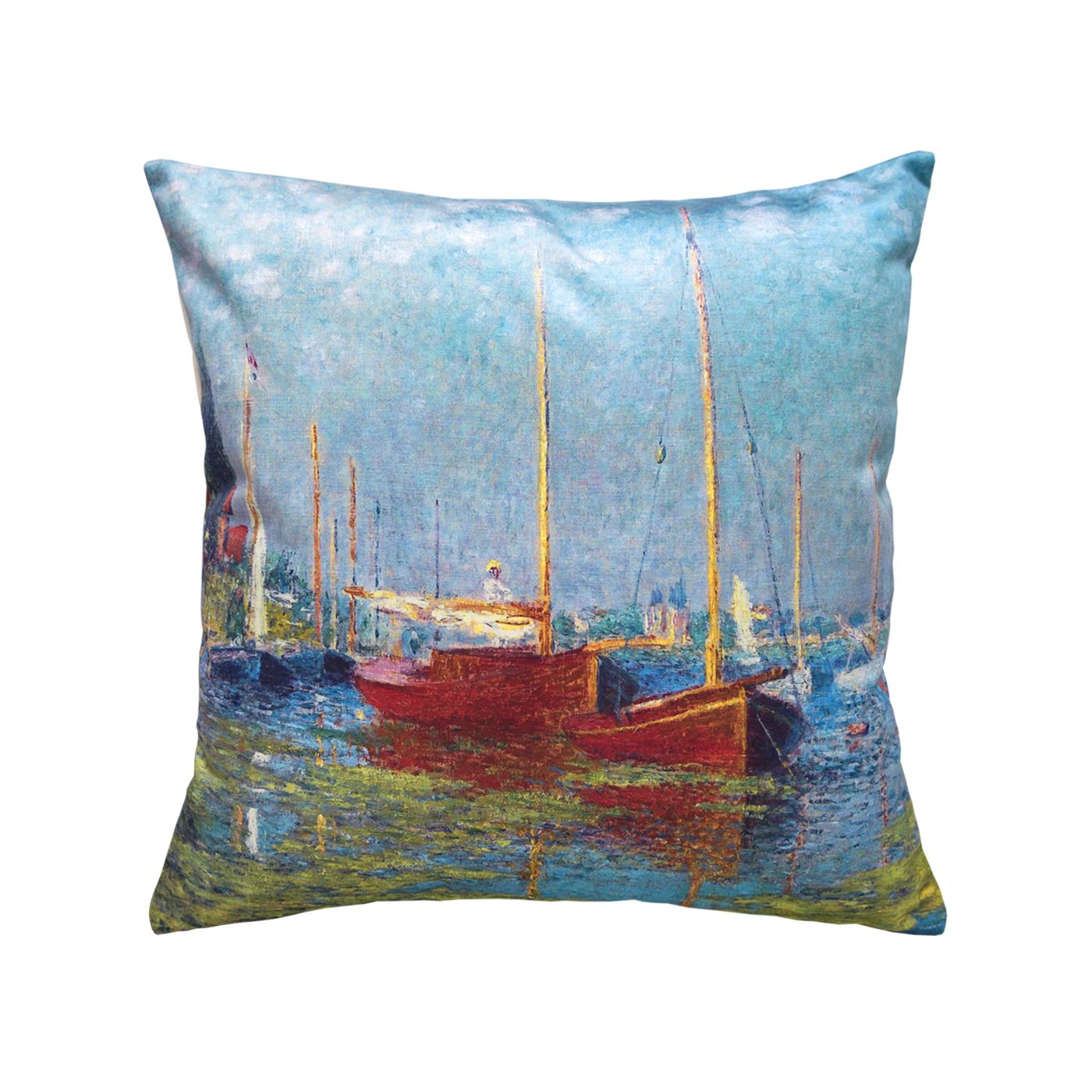 Dekoračný návlek ART VELVET Monet - jachty