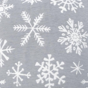 Deka WINTER vločky sivá biela