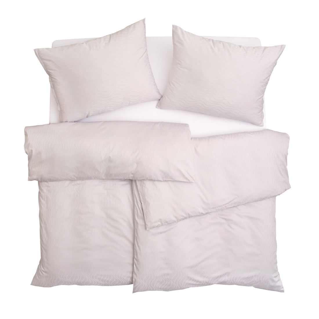 Obliečky ELEGANT PLUS vlnky krémová