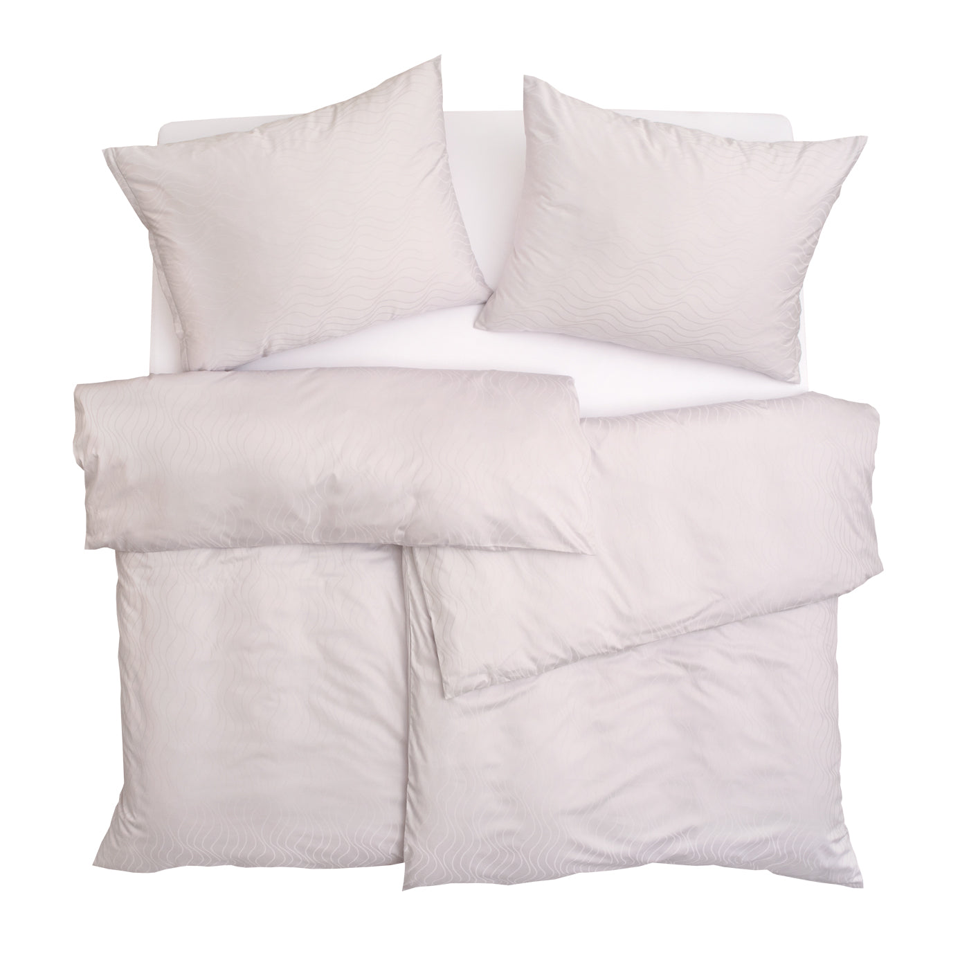 Obliečky ELEGANT PLUS vlnky krémová