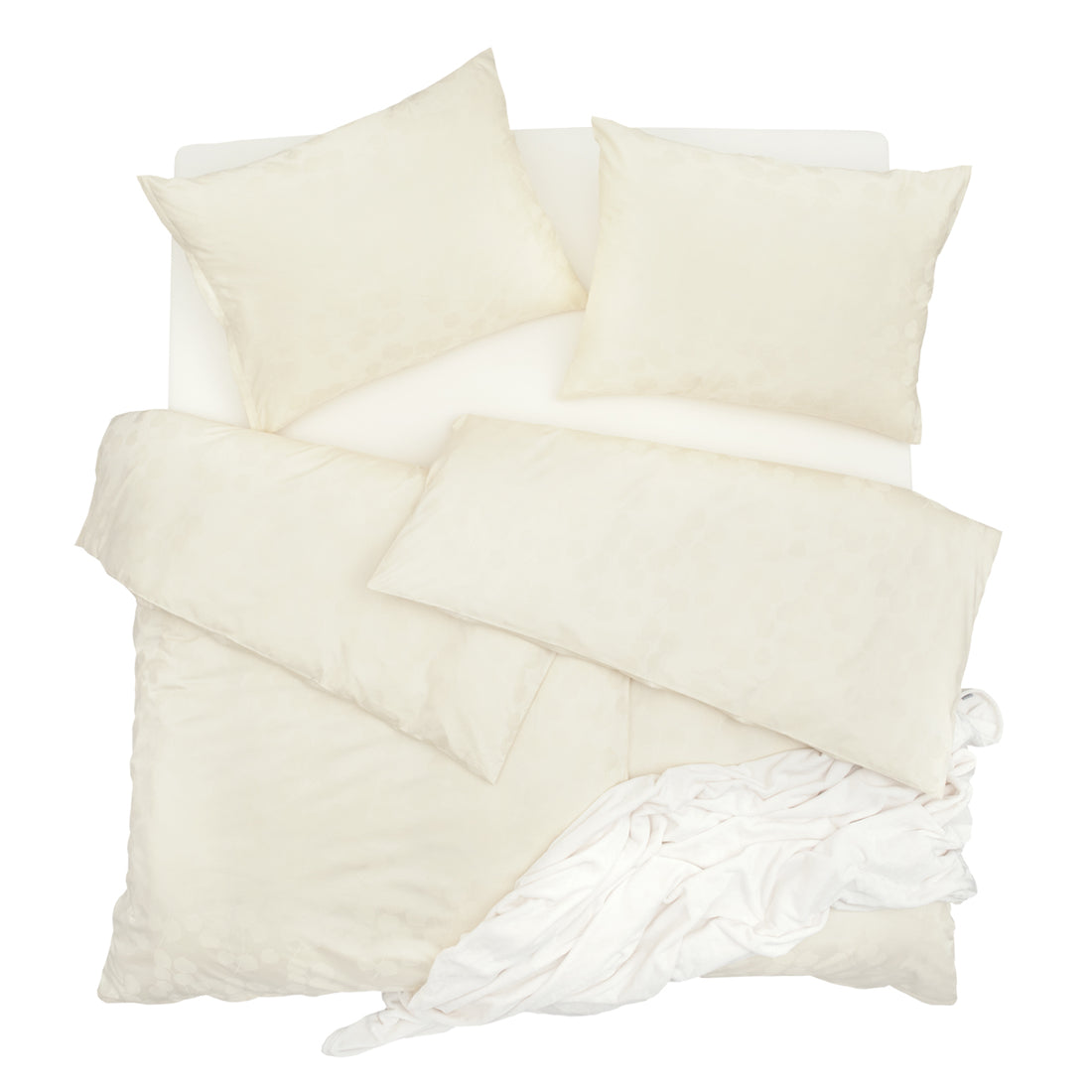 Obliečky ELEGANT PLUS eukalyptus smotanová