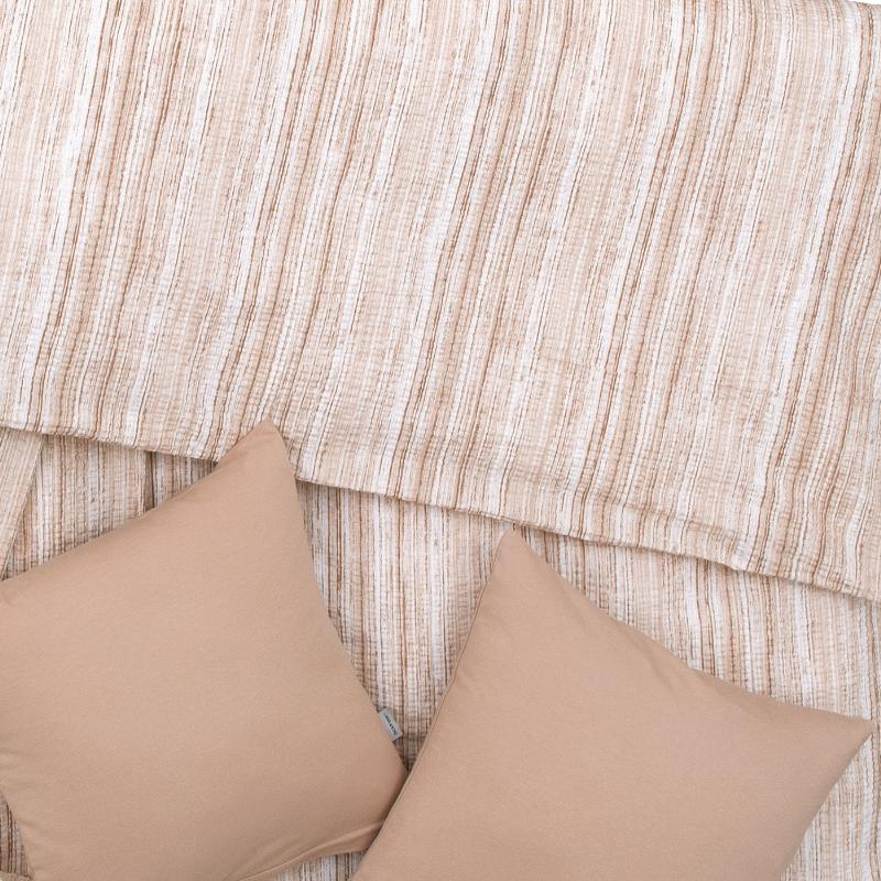 Obliečky KREP prúžky kakaová