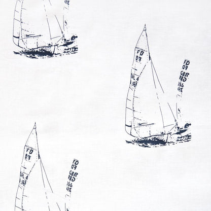 Obliečky KLASIK lode biela modrá