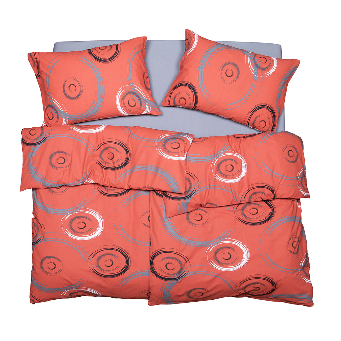 Obliečky KLASIK ovály tehlová