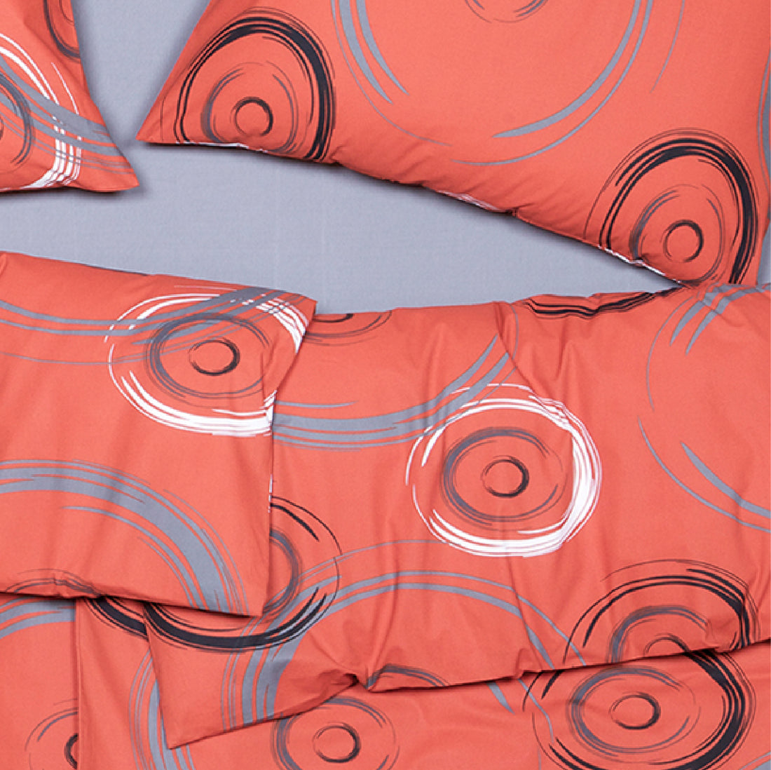 Obliečky KLASIK ovály tehlová