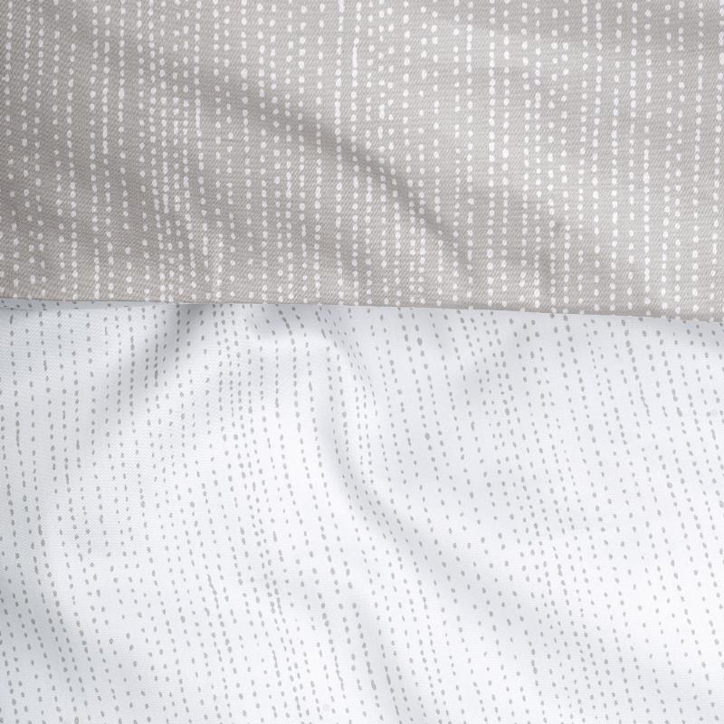 Obliečky SATÉN PLUS dobby linky biela béžová