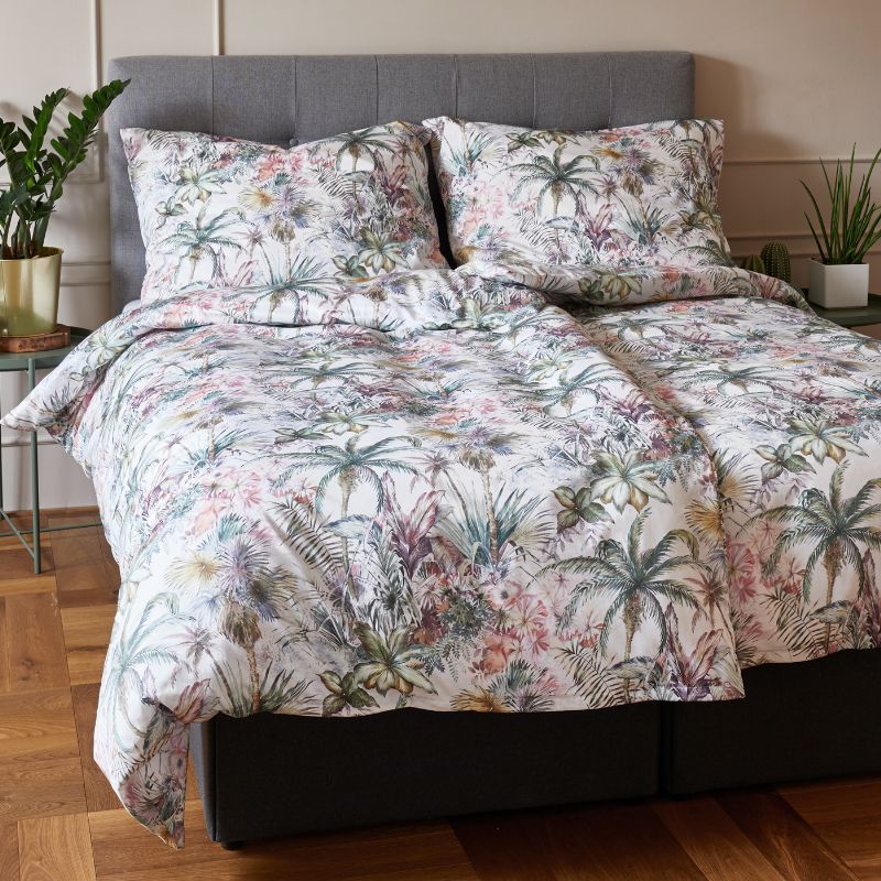 Obliečky SATÉN DESIGN palms pastelová