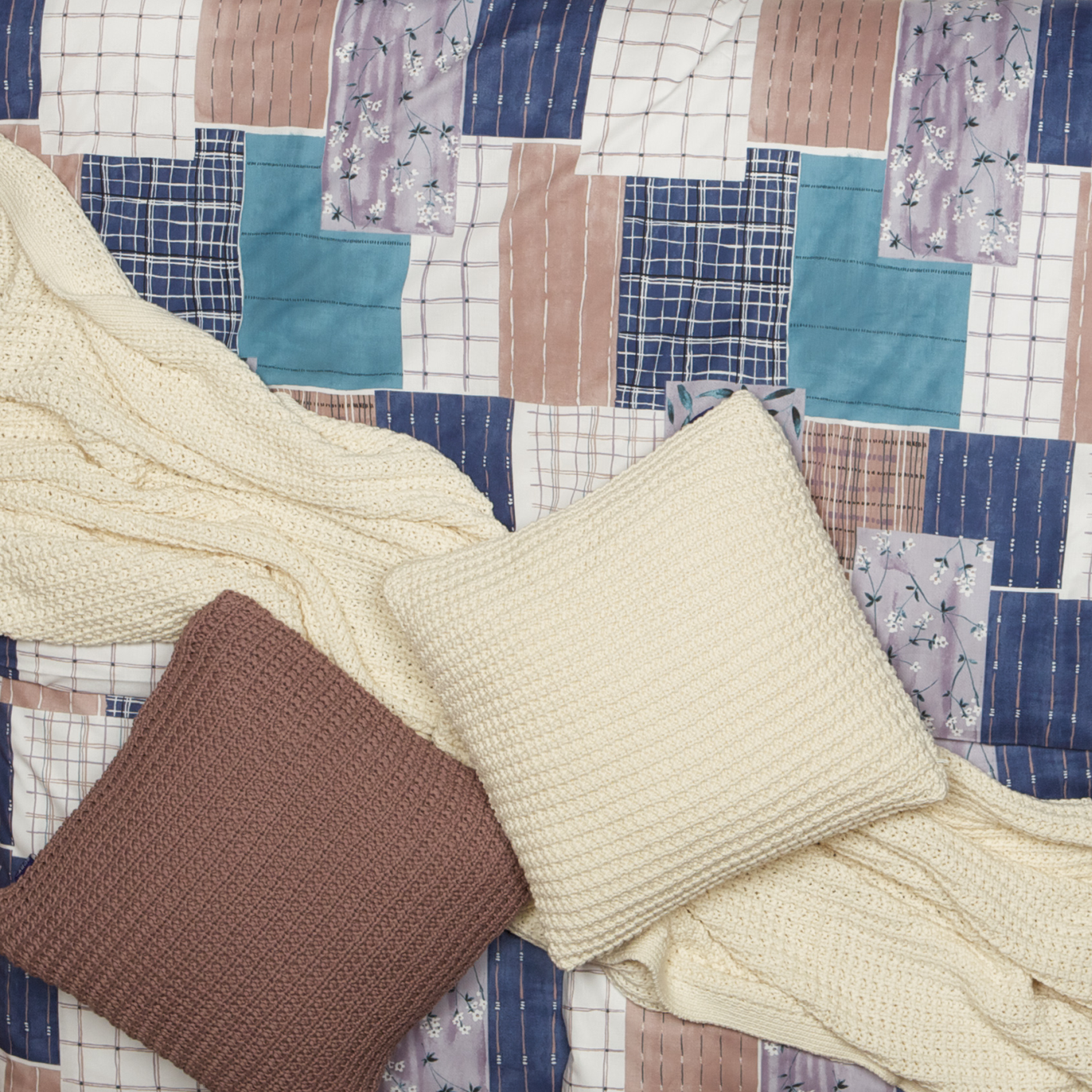 Dekoračná prikrývka patchwork