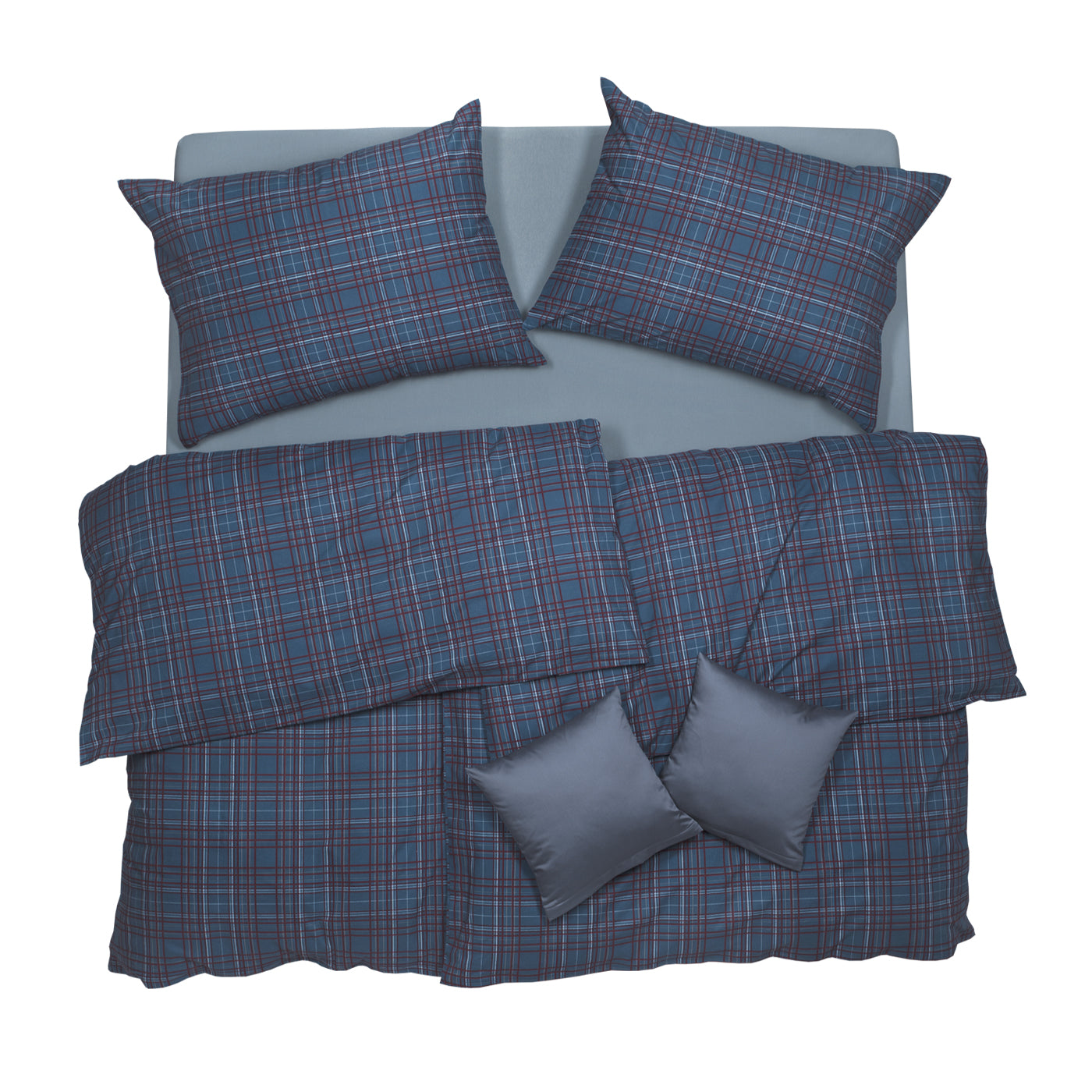 Obliečky KLASIK SOFT kocky modrá