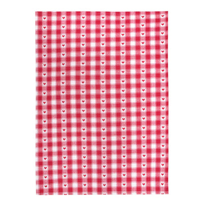 Utierka DESIGN + BOARD káro srdce červená