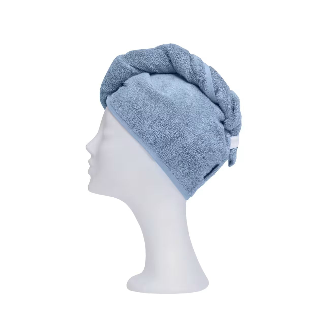 Turban froté MODAL SOFT sivá modrá