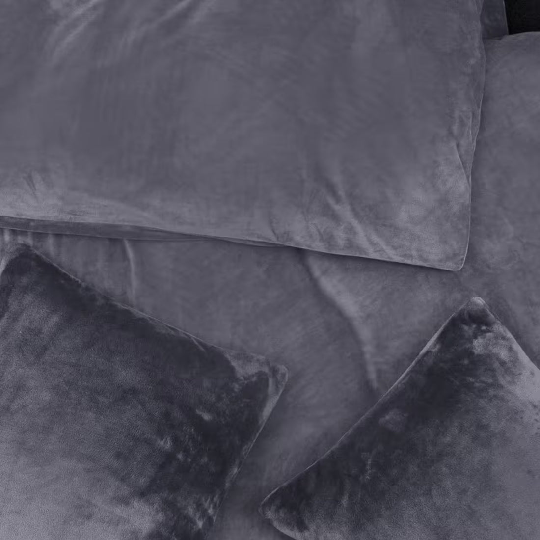 Obliečky VELUR tmavosivá