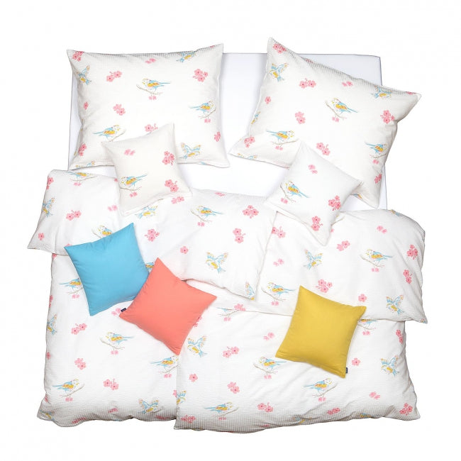 Obliečky KREP vtáčik sakura